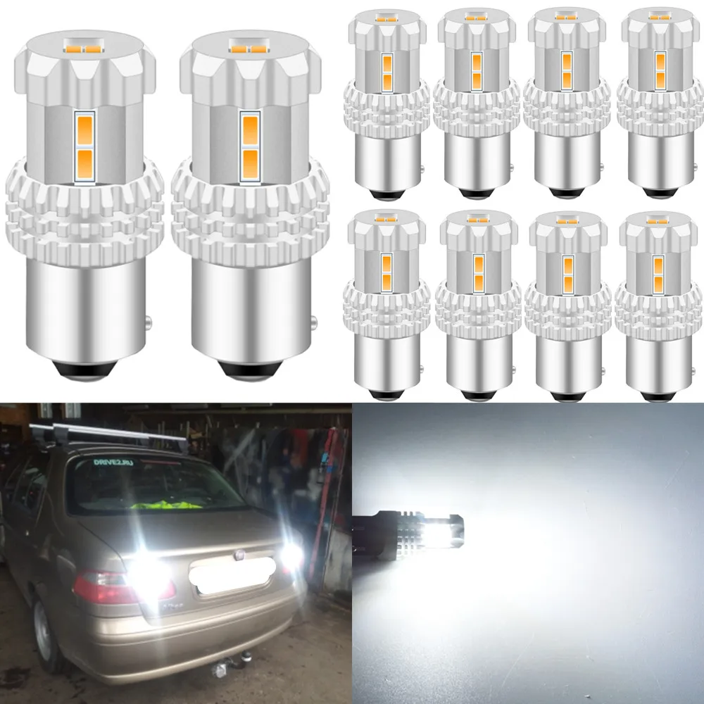 

10x 1156 P21W LED Canbus BA15S BAU15S PY21W Bulb T20 7440 w21w LED Reverse Turn Signal Light for Ford s-max escape galaxy edge