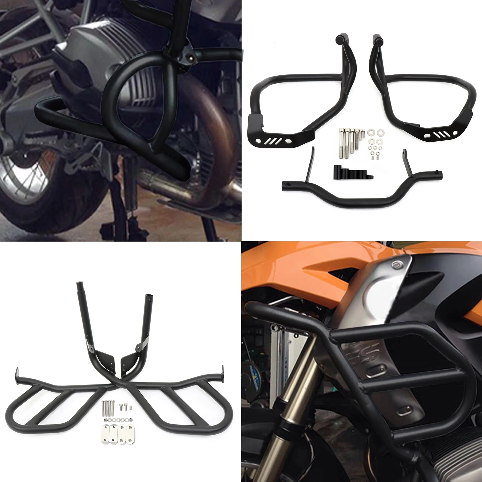 

For BMW R 1200 GS R1200GS R1200 2004 2005-2012 Oil Cooled Crash Bar Motorcycle Engine Cover Guard Bumper Stunt Cage Protector