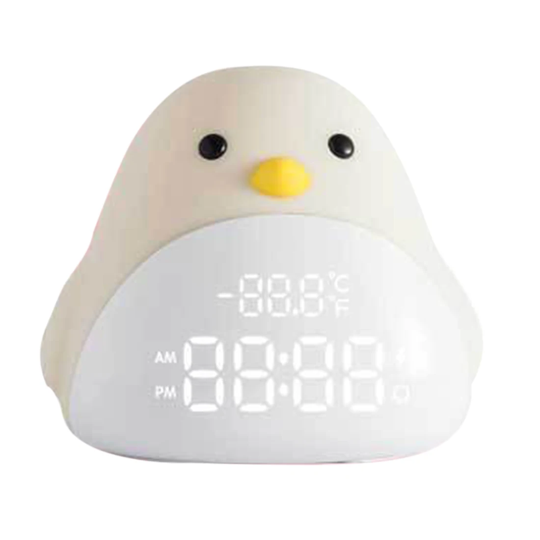 

Cartoon Cute Time Bird Night Light Alarm Clock USB LED Night Lamp Clock Bedside Lamp Home Office School Alarm Desk Clock