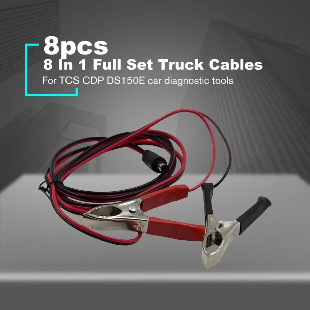 8 In 1 Full Set Car Truck Cables for TCS Auto Scanner CDP Com DS150E OBD2 Wire OBD Adaptor Connectors