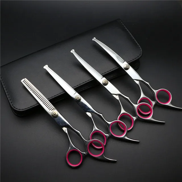 Curved Pet Grooming Scissors Kit