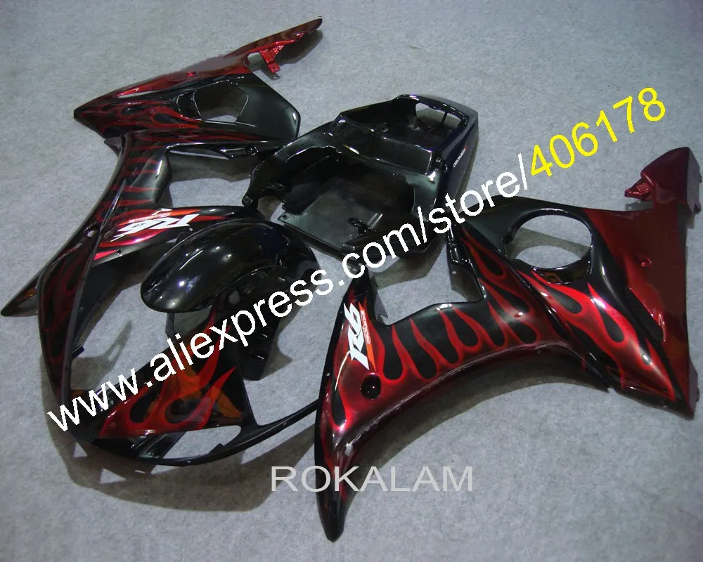 Купить дешевый обтекатель YZF600R6 05 Комплект кузова для Yamaha YZF R6 2005 Обтекатели