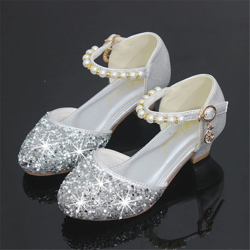 NEW GIRLS KIDS CHILDRENS PARTY WEDDING LOW HEEL DIAMANTE STYLE SANDALS SHOES 