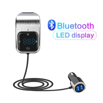 

Car Bluetooth MP3 Player Transmitter Bluetooth Car Wirless Adapter FM Modulator With Hands-free Speaking Dual USB Fast Charger
