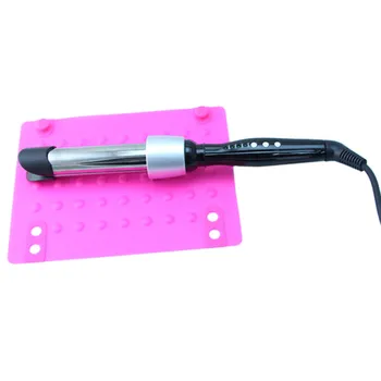 

Silicone Heat Resistant Travel Mat Pouch For Curling Iron Hair Straightener Multi-function Non-slip Flat Iron Hair Styling Tool