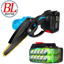 

20V 6 Inch Brushless Electric Saw Cordless Mini Handheld Pruning Saw Gift Spare Chain Li-ion Battery Woodworking Cutting Tool