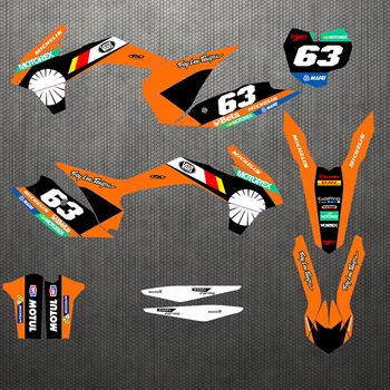 

Motorcycle stickers custom complete tool graphics background decal sticker quantity luster team KTM SXF13-15 EXC XCF 14-16 2016