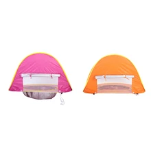 Детская Пляжная палатка, для малышей, всплывающие солнечные укрытия с мини-бассейном, легкий, 50 UPF УФ-защита с сумкой для переноски