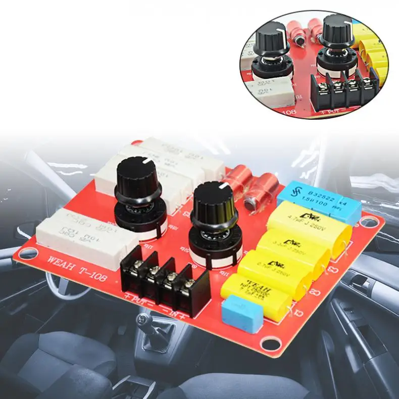 Filtri Crossover Divisori Di Frequenza Per Modifica Tweeter Per Auto Audio Per Auto Hifi Regolabili Multisegmento Universali Da 12V