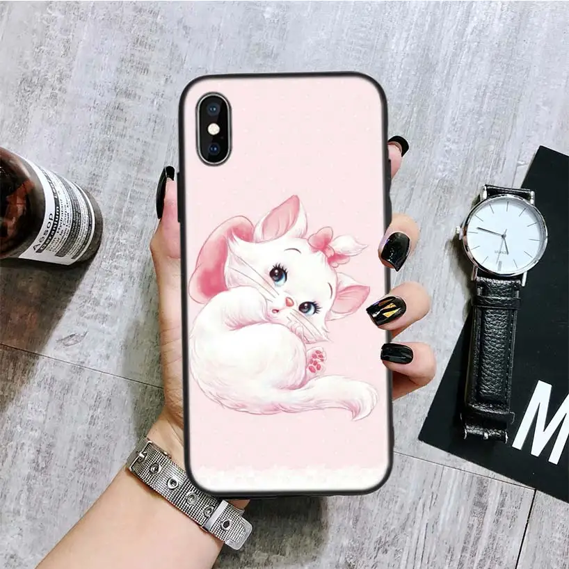 BA180-3 Marie Aristocats черный чехол для телефона Apple IPhone 11 Pro XS MAX XR 7 8 6 6S Plus X 10 Ten 5 5S SE Coque Shell - Цвет: BA180-3
