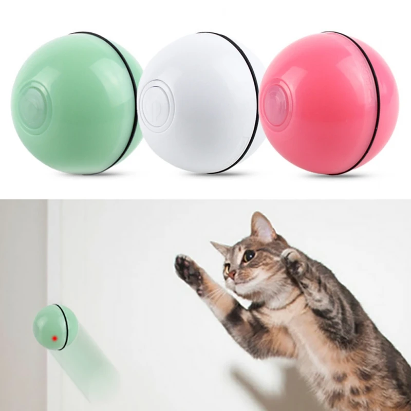 Usb зарядка игрушка для питомца кота Led светящийся игрушечный мяч для питомца 360 градусов вращение сферическая игрушка для кошки