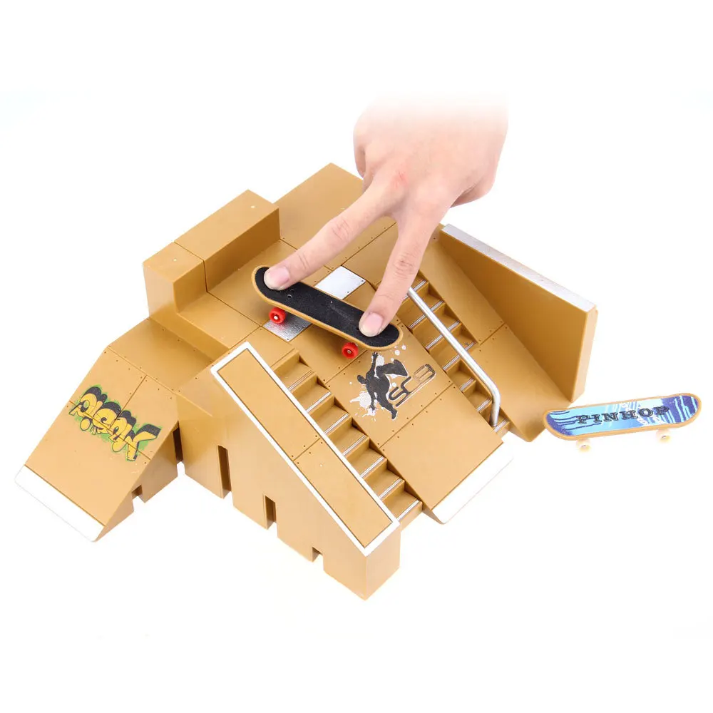 Новый 5 шт. скейт парк набор рампы части для Tech Deck Fingerboard отличные Экстремальные