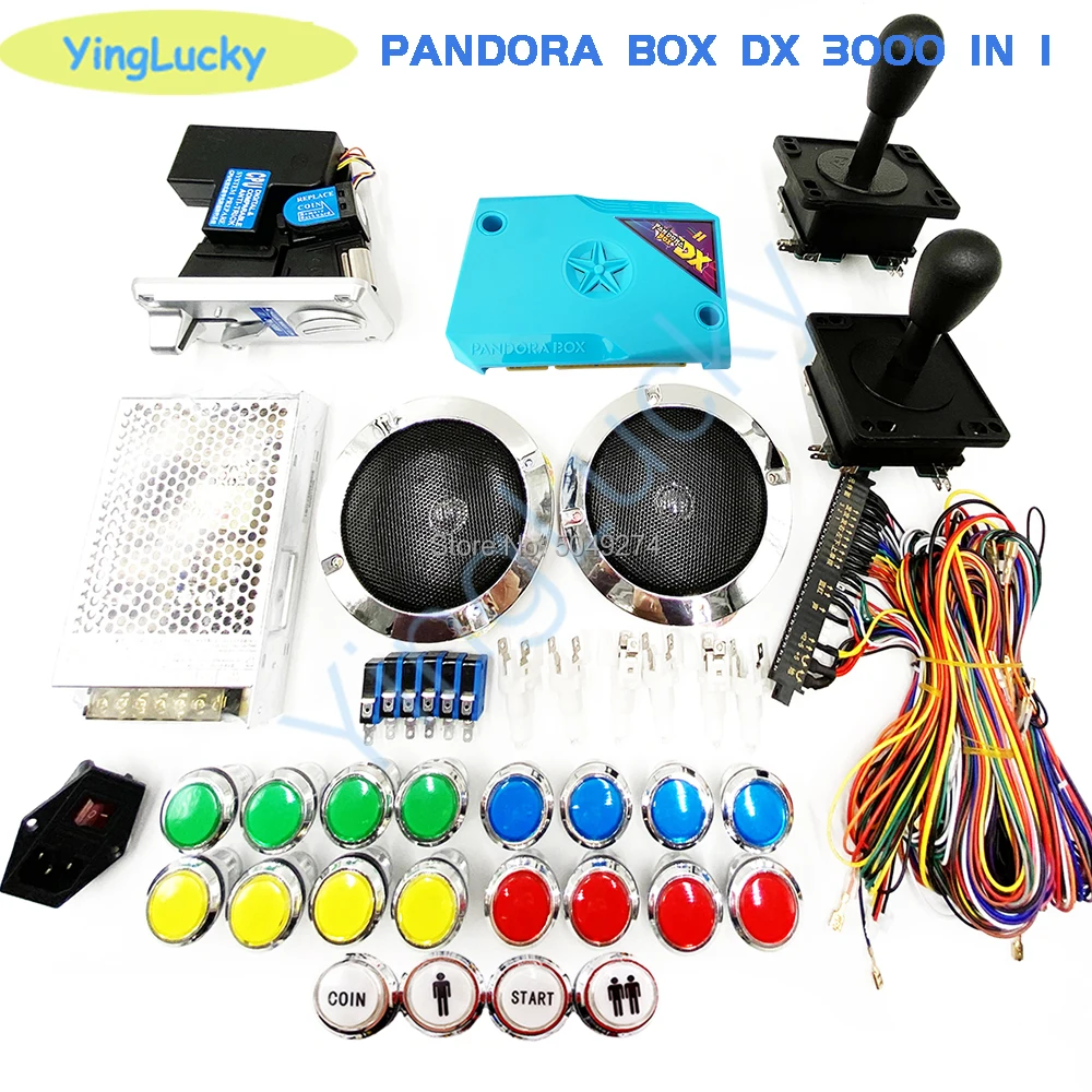 Бесплатная доставка DIY Аркада jamma комплект с pandora box DX доска Американский джойстик