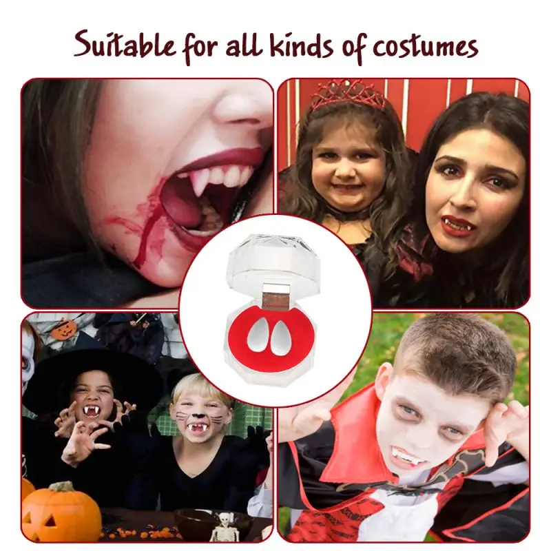 

Teeth Fangs Dentures Props Halloween Costume Props Party Favors Mask DIY Holiday horror Decorations for kids