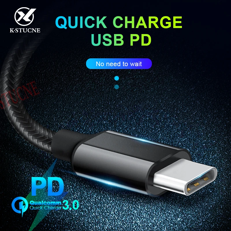 Usb type-C-usb type-C кабель для samsung Galaxy S9 Plus 60 Вт PD Быстрая зарядка usb type-C кабель для передачи данных для Macbook USB шнур
