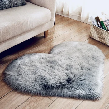 

Grey Carpet Plush Soft Carpets Fluffy Carpet Rugs For Living Room Christmas Area Rugs For Bedroom Sofa Anti-slip Floor Mats