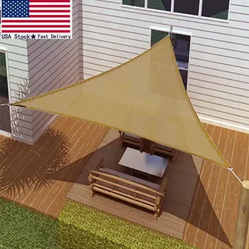 

SUN SAIL SHADE - RIGHT TRIANGLE CANOPY COVER - PATIO AWNING 16.5' x 16.5' x 23'