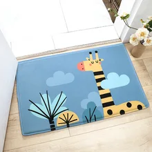 Жираф Лев нескользящий прочный коврик для двери открытый вход спальня ванная комната кухня туалет декоративный внутренний ковер напольный коврик