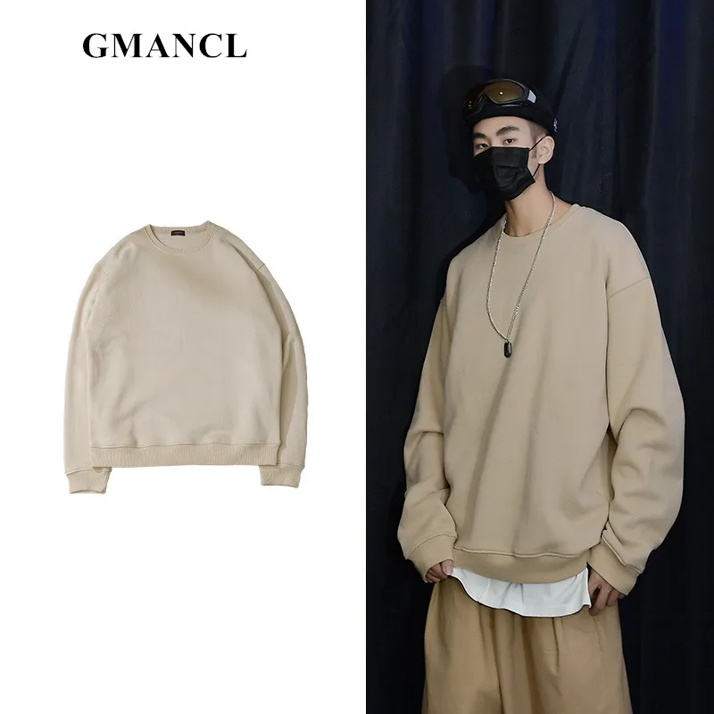 

2019 New KANYE WEST style Autumn Streetwear Men Solid Oversized Sweatshirt Hip Hop Man OVERSIZE Cotton Casual Pullover Hoodie