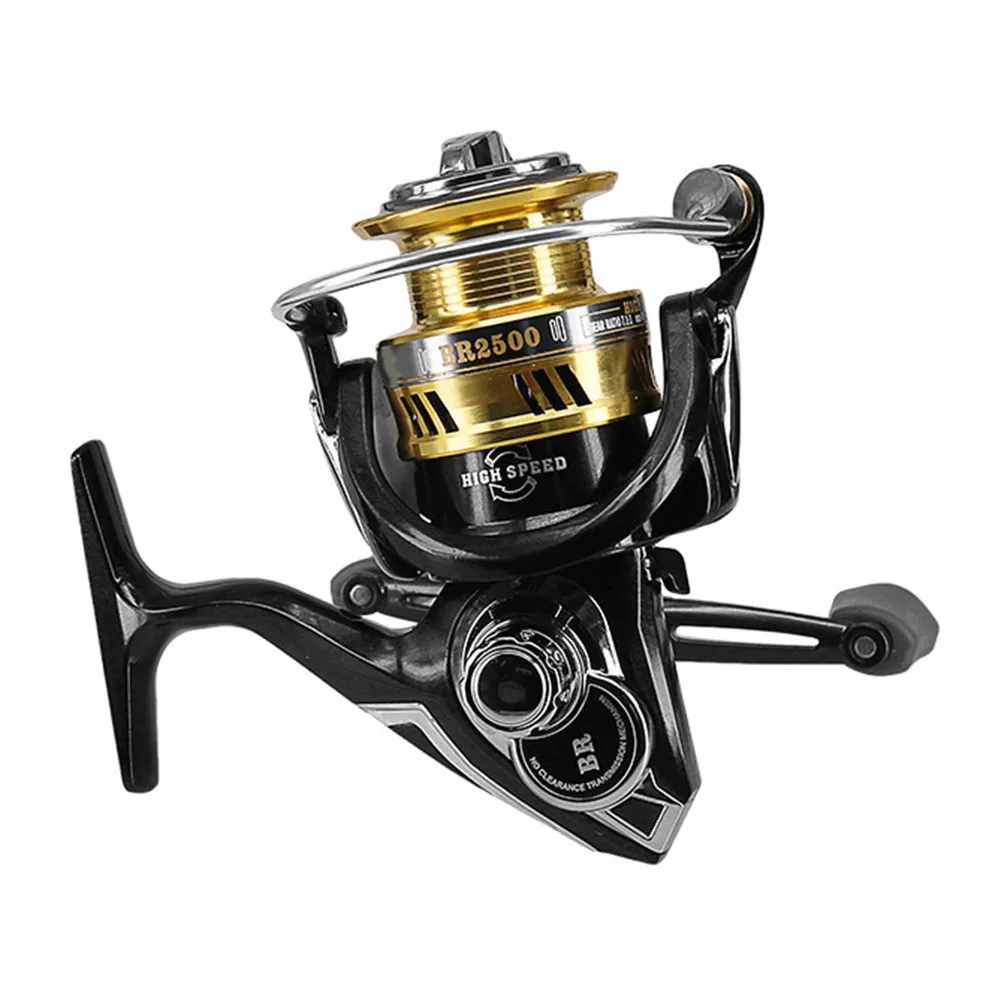 New High Speed Ratio Spinning Reel BR Fishing Reel Middle Roller Spool Double Rocker Fishing LMH66