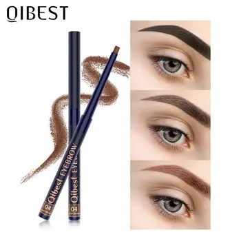 

QIBEST Eyebrow Pen Waterproof 5 Colors Eye Brow Tint Natural Long Lasting Cosmetics Professional Beauty Makeup Eyebrow Pencil