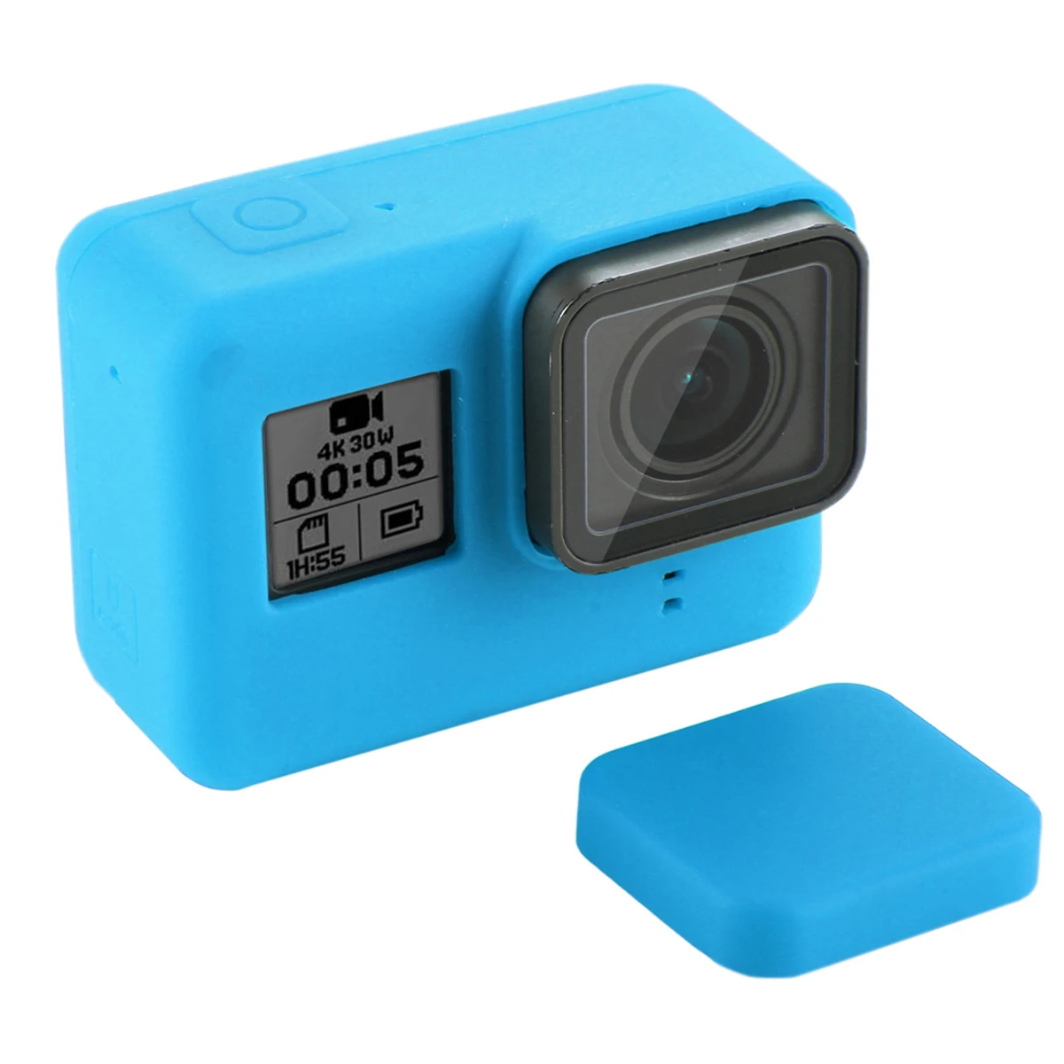 Аксессуары для экшн-камеры GoPro защитный силиконовый чехол+ крышка объектива для камеры GoPro Hero 5 6 7 Black Hero