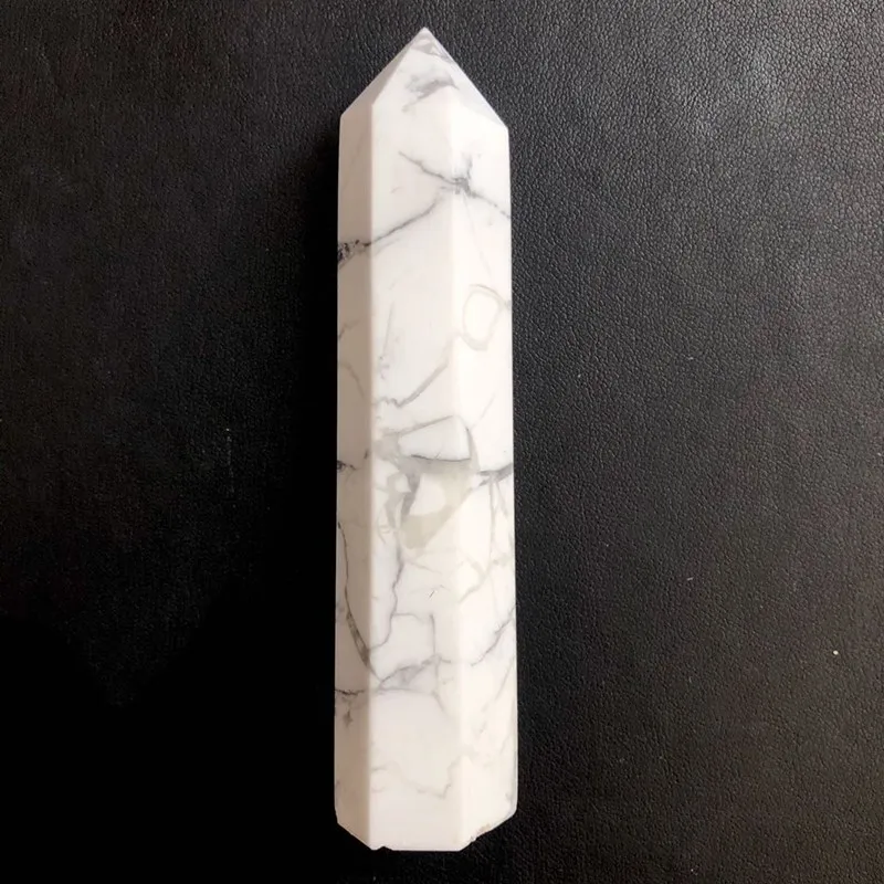 White turquoise crystal wand point (5)
