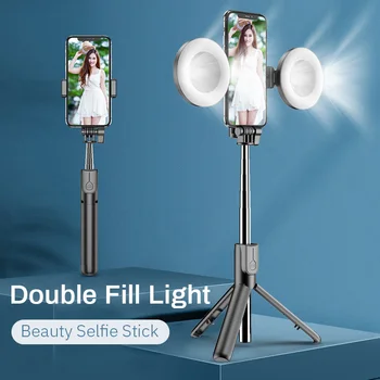 

4 In1 Camera Led Ring Light Wireless Bluetooth Selfie Stick Ringlight Extendable Handheld Monopod Tripod for Youtube Tiktok