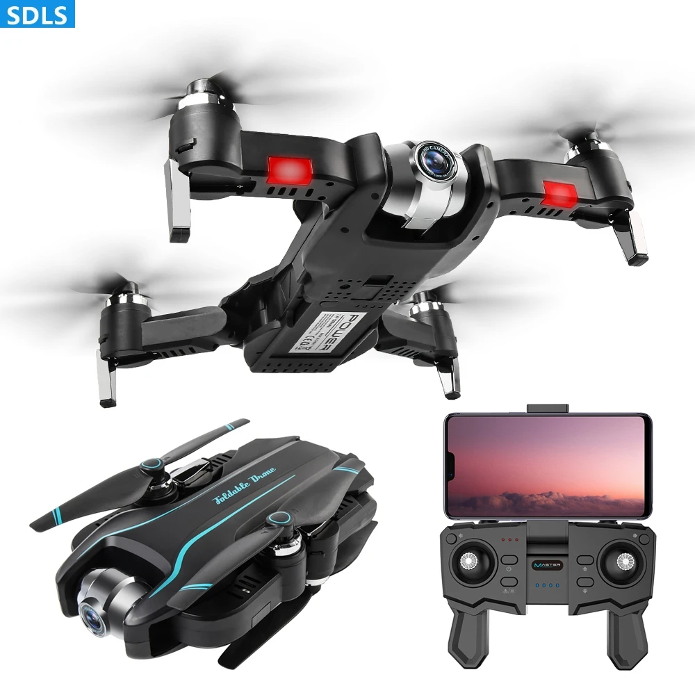 Радиоуправляемый мини-Дрон с камерой HD 4K 50x зум Wifi FPV Квадрокоптер оптический поток позиционирования игрушки вертолет складной Дрон двойная камера