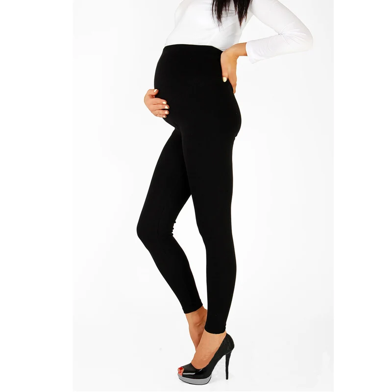 Women leggings adjustable plus size maternity high waist thin soft cotton pants