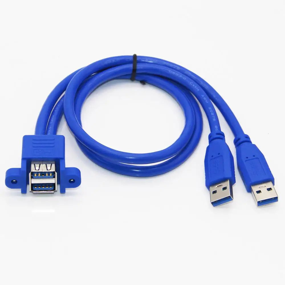 Lballist двойной Удлинительный Кабель USB 3 0 с разъемом папа на два разъема винтовым