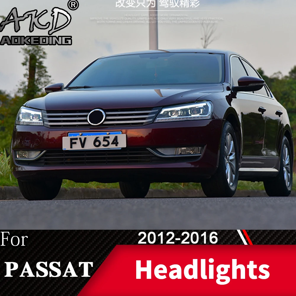 Головной фонарь для VW Passat B7 2012- Passat US головной светильник s противотуманный светильник s дневной ходовой светильник DRL H7 светодиодный Биксеноновая лампа автомобильные аксессуары