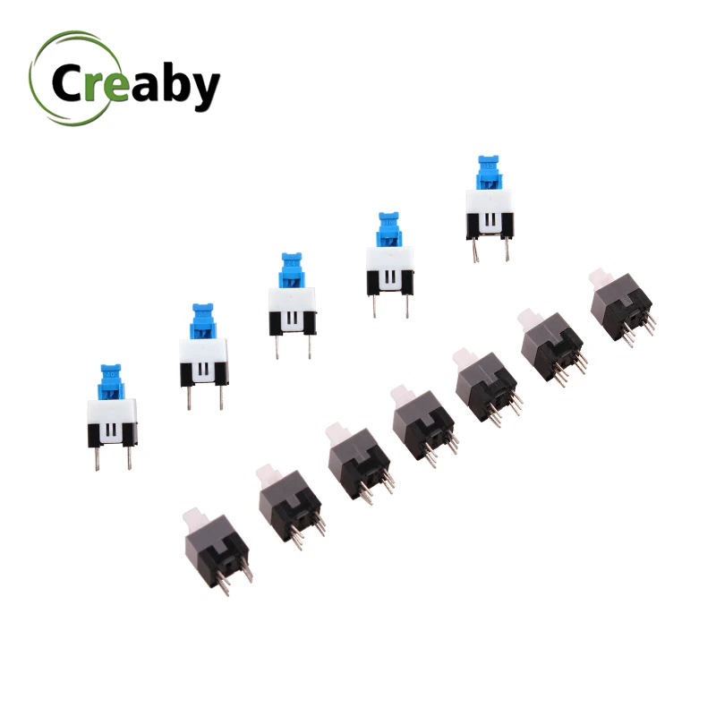 10 шт. 6 контактный Тактильный кнопочный переключатель PCB Tact самоблокирующийся