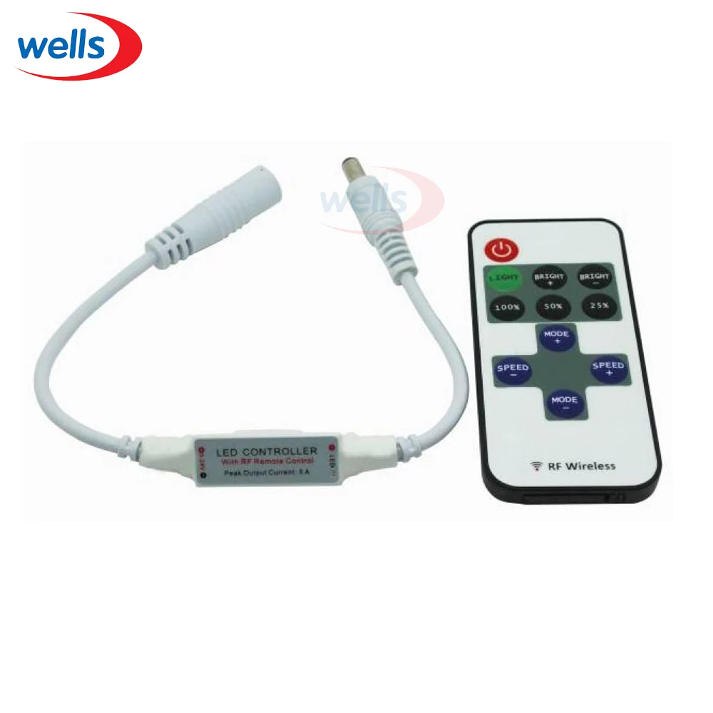 1pcs DC 5~12V 11 Keys RF Remote Controller Mini Dimmer for Led Single Color Strip