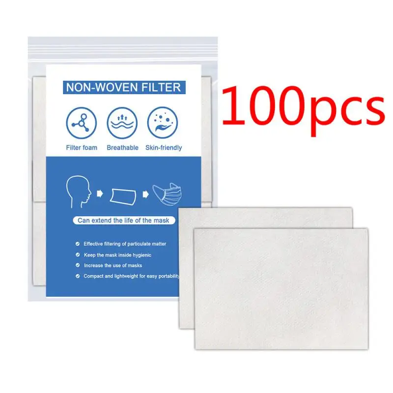 

100/50/20/10pcs PM2.5 Mask Activated carbon filter Fog prevention haze Anti Dust Non-woven Filter Mask Gasket Filter Tool Kits