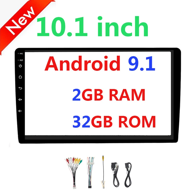 10in 232 Android 8,1 9,1 Автомагнитола 9 10,1 дюймов 1 Din Авто Мультимедиа 1Din Автомагнитола Gps Fm USB Одиночная Автомобильная стерео универсальная 50 - Цвет: 10in 232