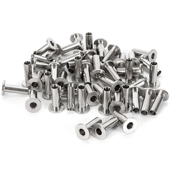 

TOP Stainless Steel Protector Sleeves For 1/8 Inch Cable Railing, Wood Posts, Diy Balustrade T316 Marine Grade 50 Pcs