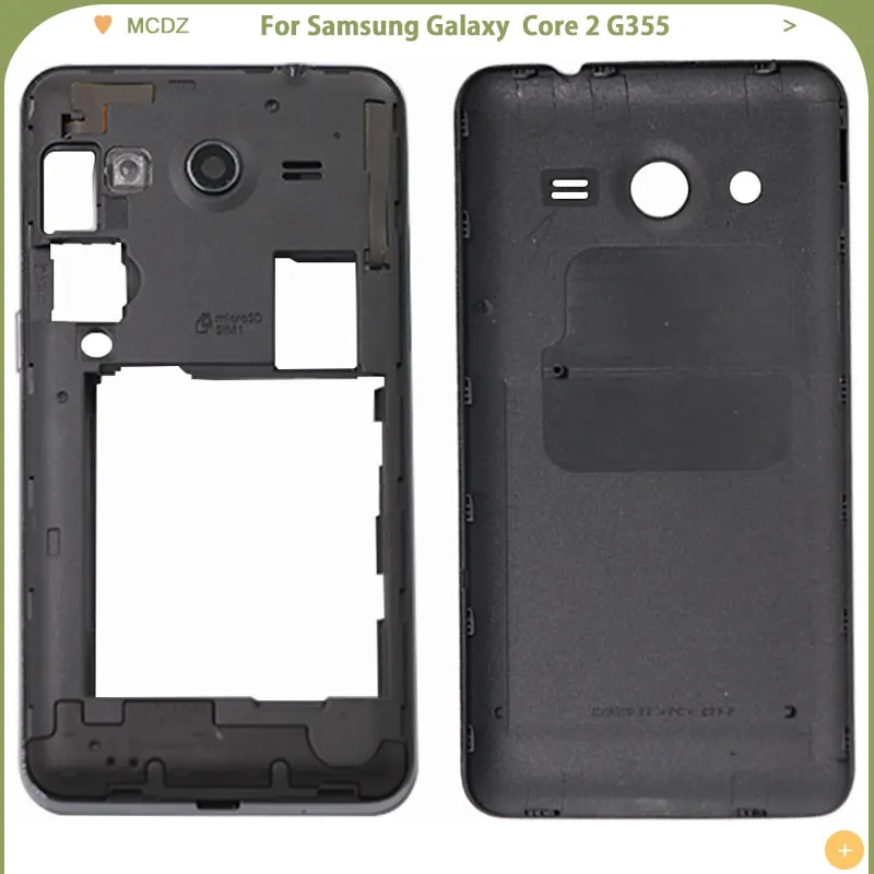 Новый чехол для аккумулятора samsung Galaxy Core II 2 G355 G355H G355HN задняя крышка + сенсорный