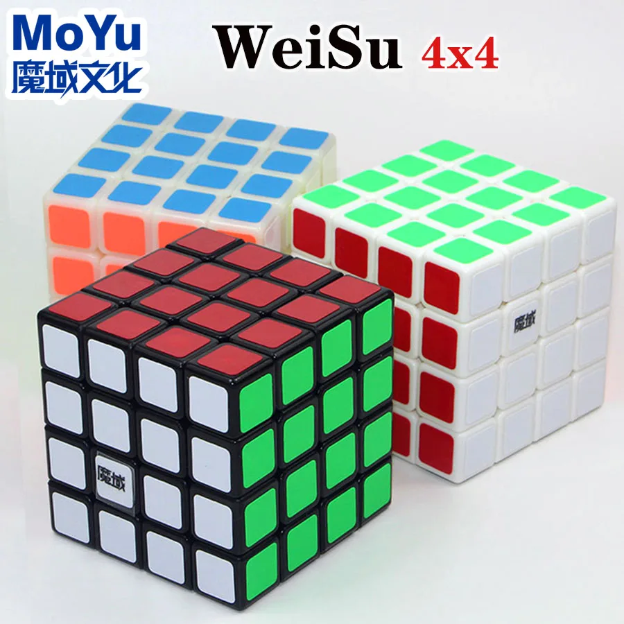 

Magic cube puzzle MoYu weisu 4x4x4 4x4 stickers professional speed cube