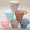 Baby Feeding Cups Food Storage Baby Foldable Snack Cup Travel Portable Pacifier Box Cup with Handle Silicone 2021 New 3