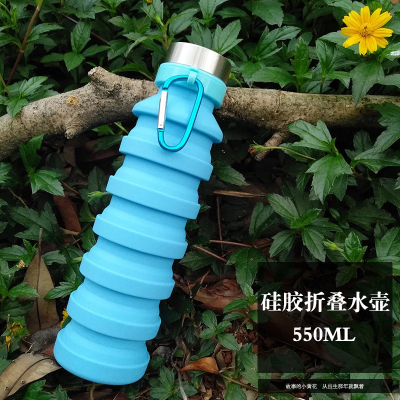 

Silicone Folding Kettle Large Capacity Outdoor Sports Glass