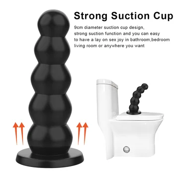 40/60mm Thick Butt Plug Anal Expander Sex Toys for Adults Men Women Big Dildos Bondage Vaginal Dilator Suction Machine Erotic 2