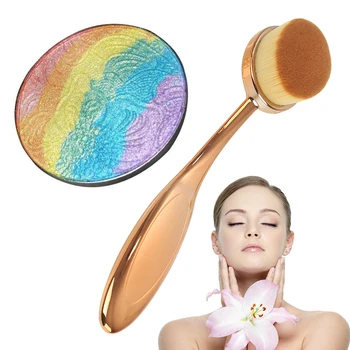 

Rainbow High Gloss Makeup Press Powder Eyeshadow Blush Face Mineral Pigment Blusher Blush Powder Brozer Cosmestics TSLM2