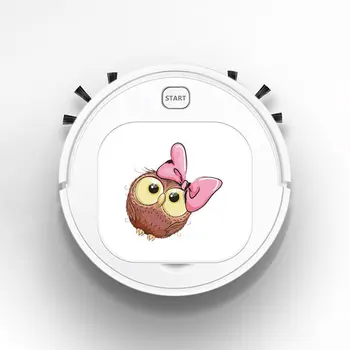 

Smart Robot Vacuum Cleaner Rechargeable USB Auto Sweeping Mop Clean Robot Sweeping Cleaner Cute Pink Bow Owl Girl