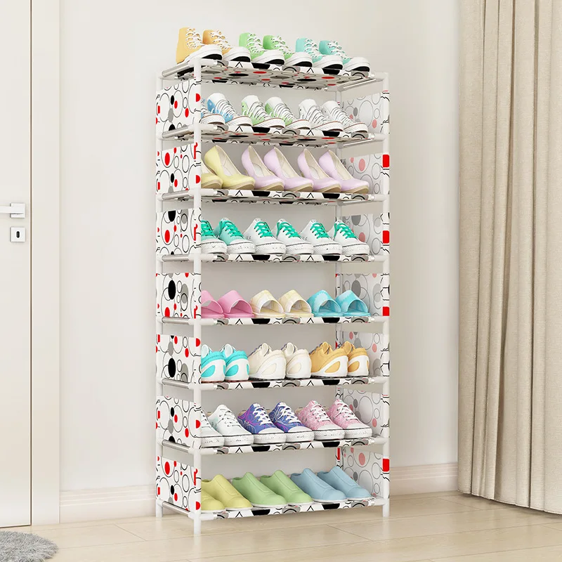 

Ya rea fan Multi-Layer Storage Simple Shoe Cabinet Dormitory Foyer Small Shoe Dustproof Multi-functional DIY Rack