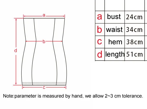 size table 20
