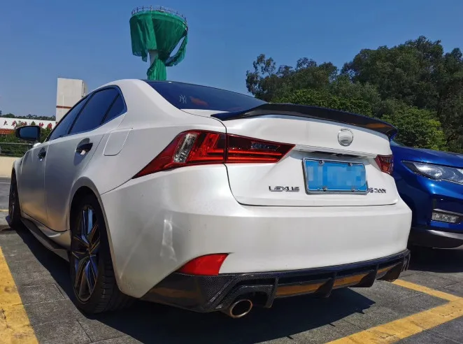 Для Lexus IS250 спойлер IS300 IS350 углеродное волокно Материал автомобиля заднее крыло