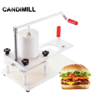 CANDIMILL Round Shape Hamburger Press Manual Burger Maker Equitment Forming Burger Patty Maker