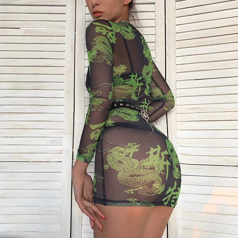 green mesh long sleeve