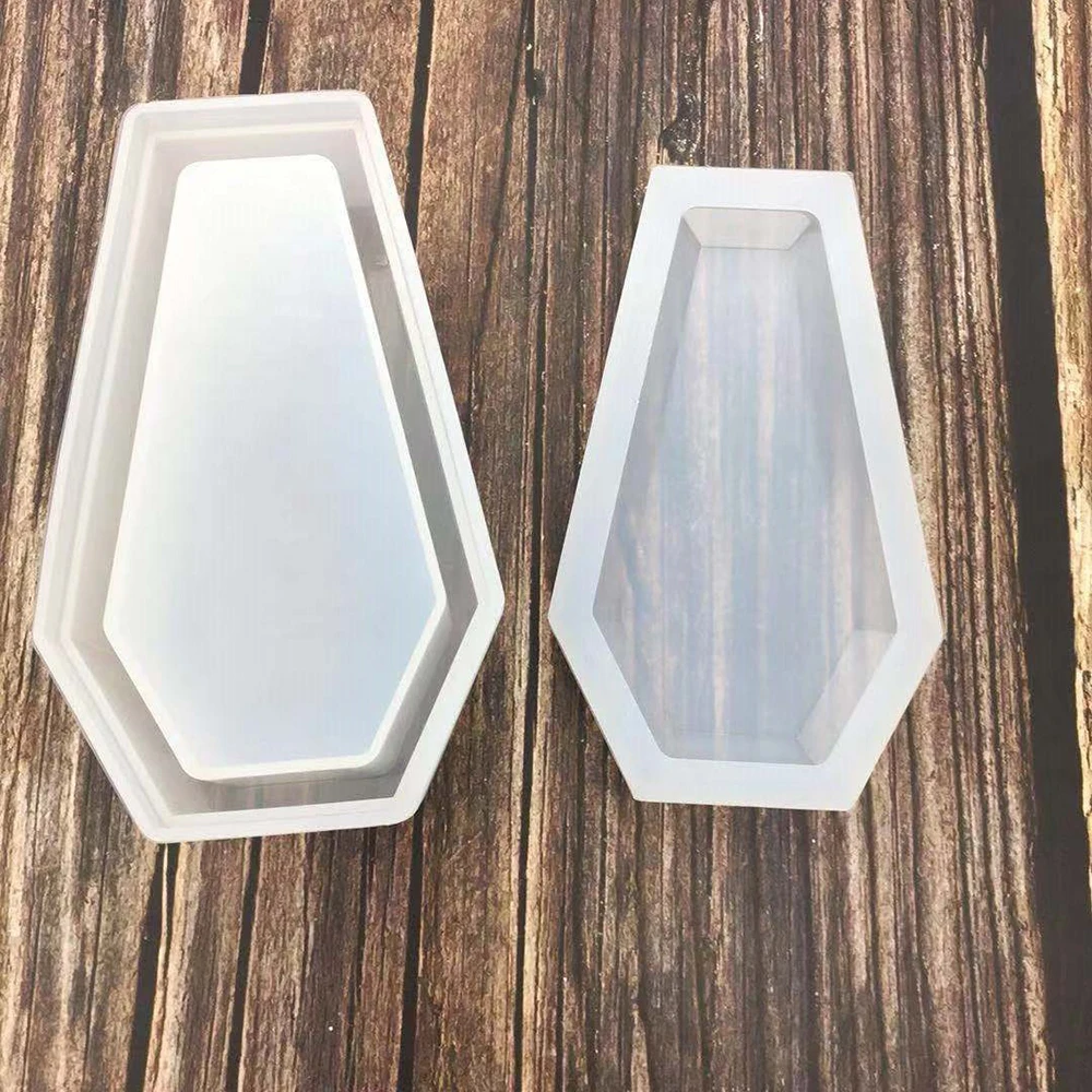 Силиконовые DIY Кристалл эпоксидная форма коробка для хранения плесень темное зеркало коробка плесень с крышкой украшения эпоксидная форма